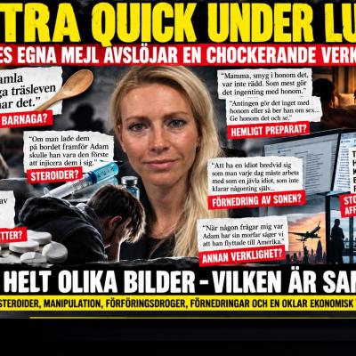 Petra Quick under press av sin egen dokumentation: ”träsleven”, förnedring av barn, steroider, hemliga preparat och två helt olika bilder av hennes liv
